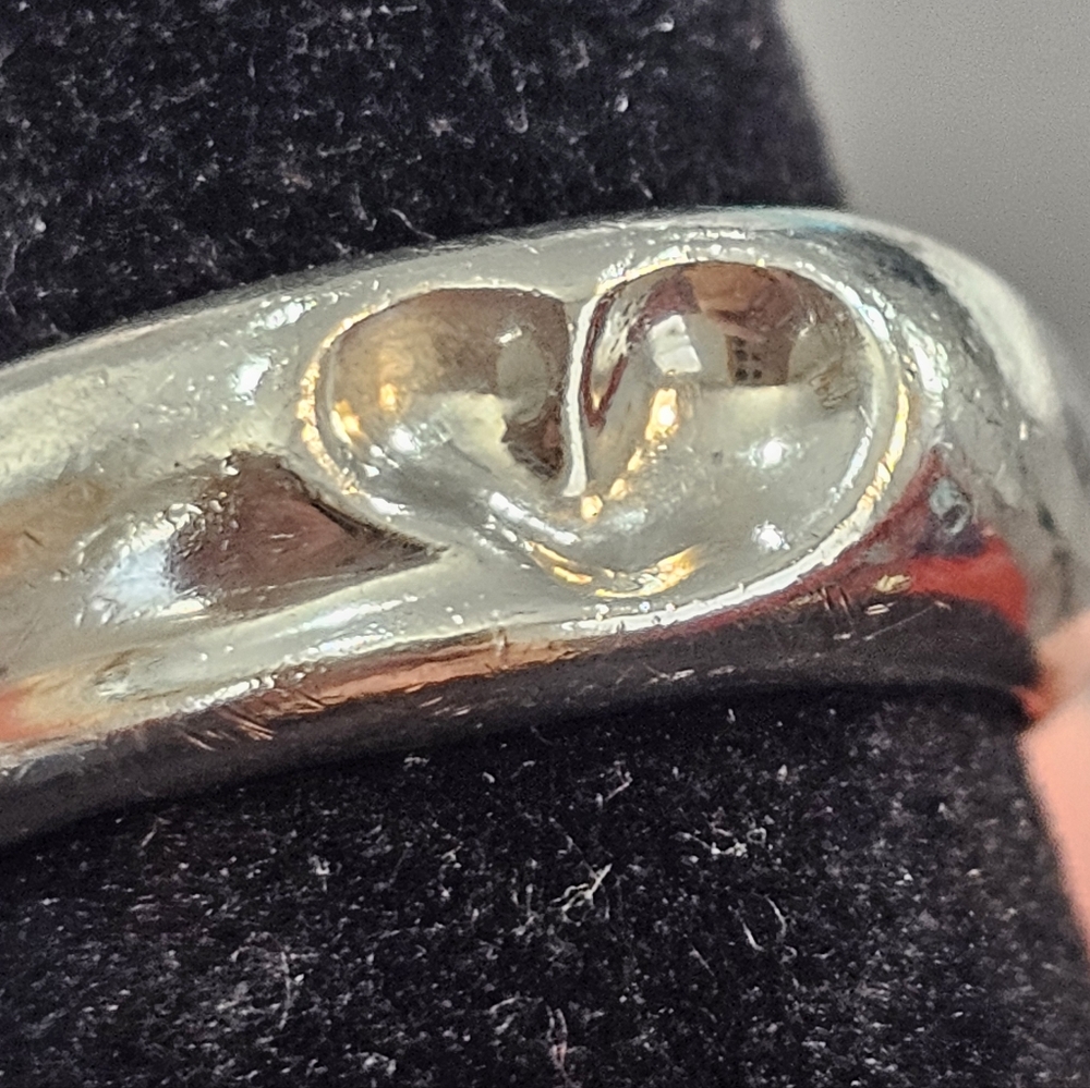 💚Tiffany & Co. Curved Heart Elsa Peretti 925 Silver Vintage Ring SZ 6.25 💍 - Picture 6 of 17